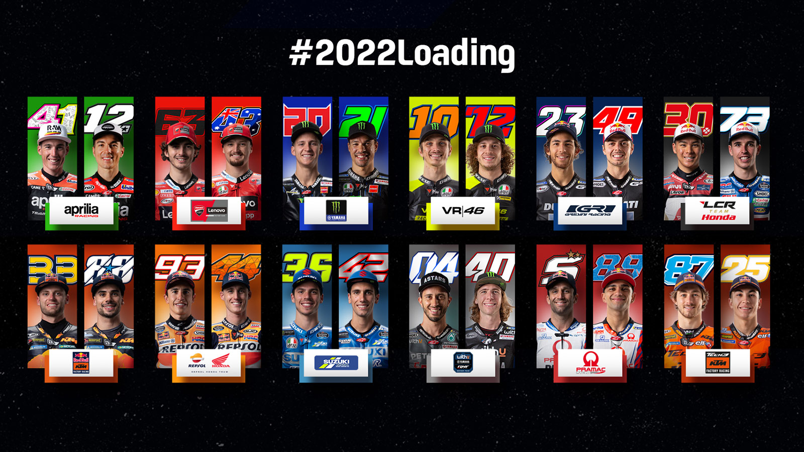 MotoGP 2022 lineup