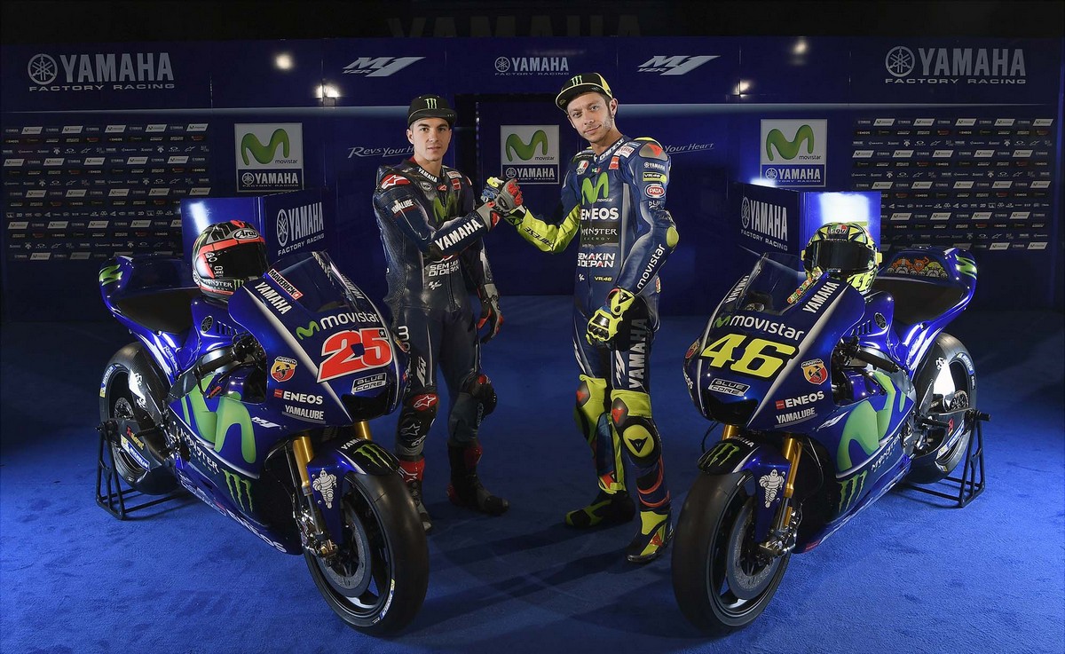 2017 Movistar Yamaha MotoGP Team Launch Valentino Rossi Maverick Vinales 01