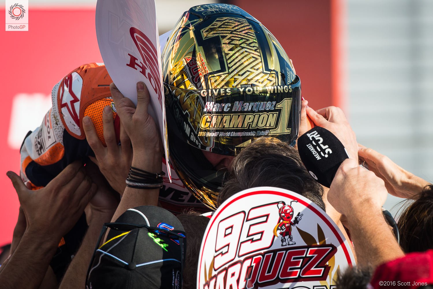 Twin Ring Motegi 2016 Marc Marquez celebration