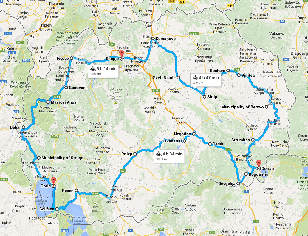 Рутата за Мото рели Македонија 2014 mapa-reli-makedonija-2014