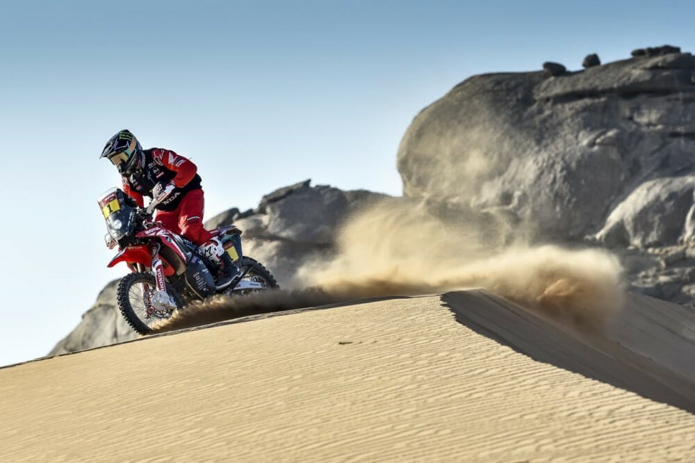 2020 dakar rally motorcycle results stage two 2