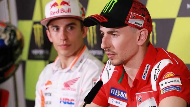 Jorge Lorenzo Ducati Team Marc Marquez Repsol Honda Team 770x433