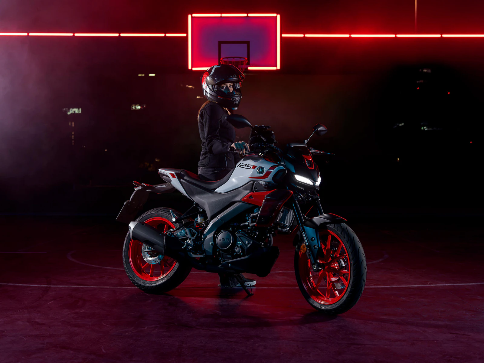 2027 Yamaha MT125A EU Redline White Static 001 01