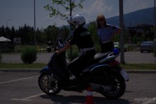 Вежба на Полициското Одделение за сообраќајно и ескортно обезбедување