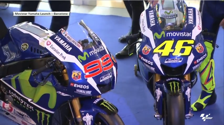 Изгледот на МотоГП моторите на Јамаха за 2016 vr46 jl99